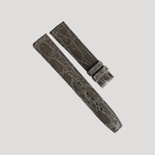 Omega New Grey Croco Leather Bracelet/Band/Strap 18 x 16 mm