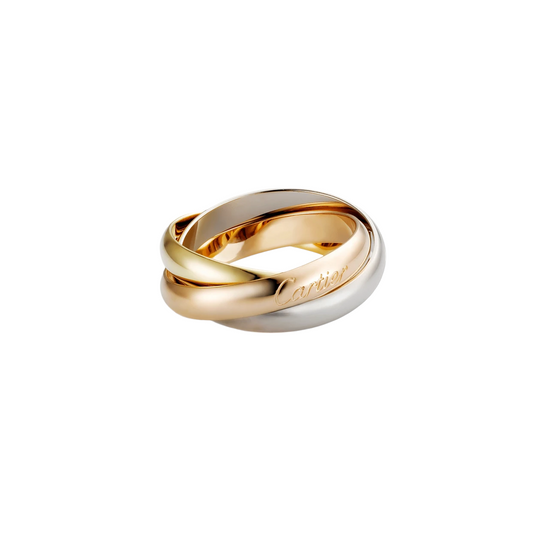 Cartier New Trinity Ring in white, rose & yellow 18k Gold