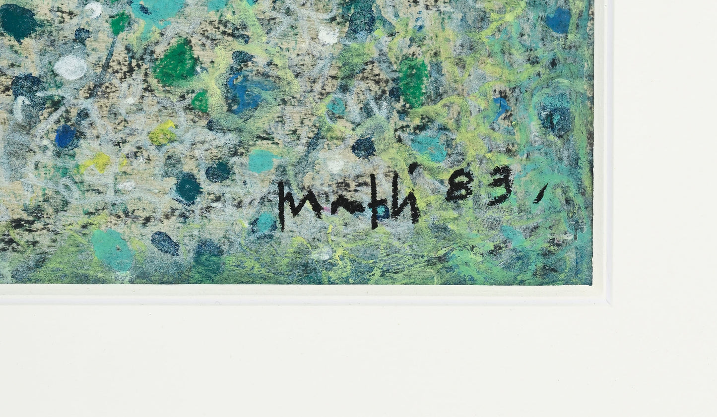 Walter Mafli (1915–2017), Field of Flowers, 1983 Painting, pastel and gouache on paper, signed and dated