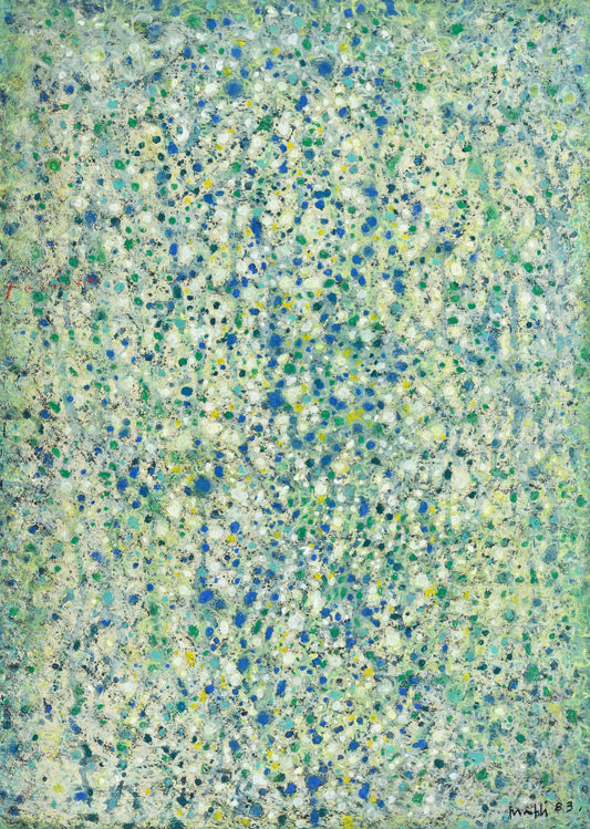 Walter Mafli (1915–2017), Field of Flowers, 1983 Painting, pastel and gouache on paper, signed and dated