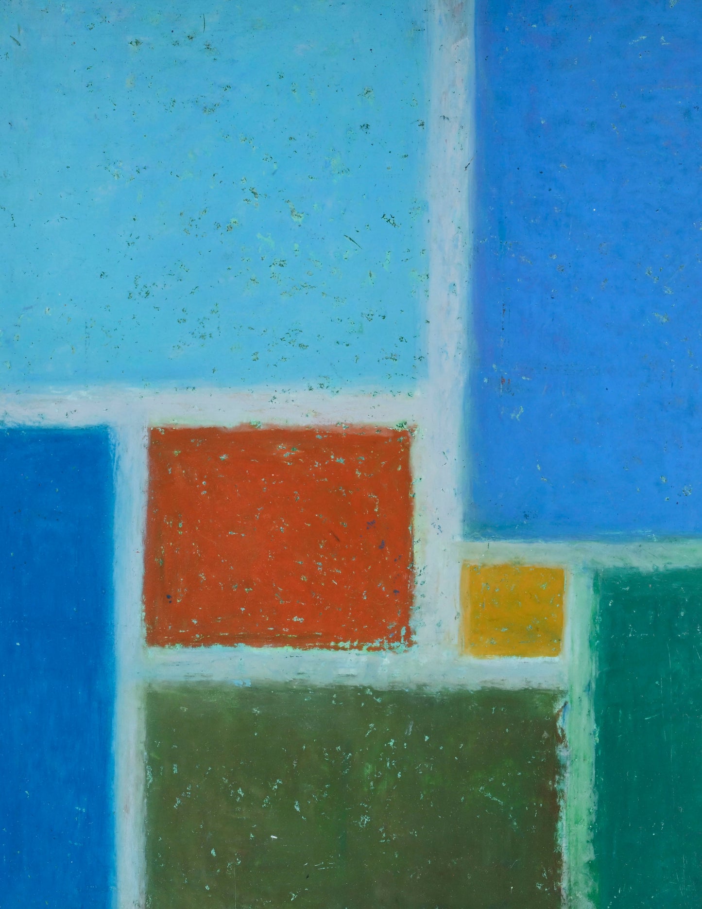 Walter Mafli (1915–2017), Painting 1991, oil pastel on paper, signed and dated