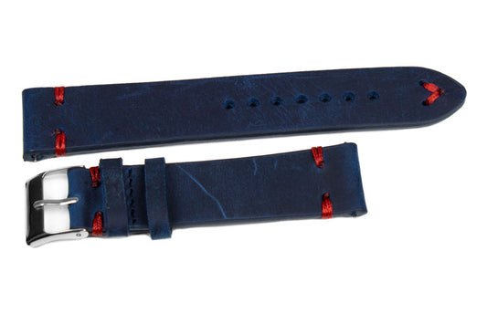 Nato Vintage Midnight with red stitching NEW