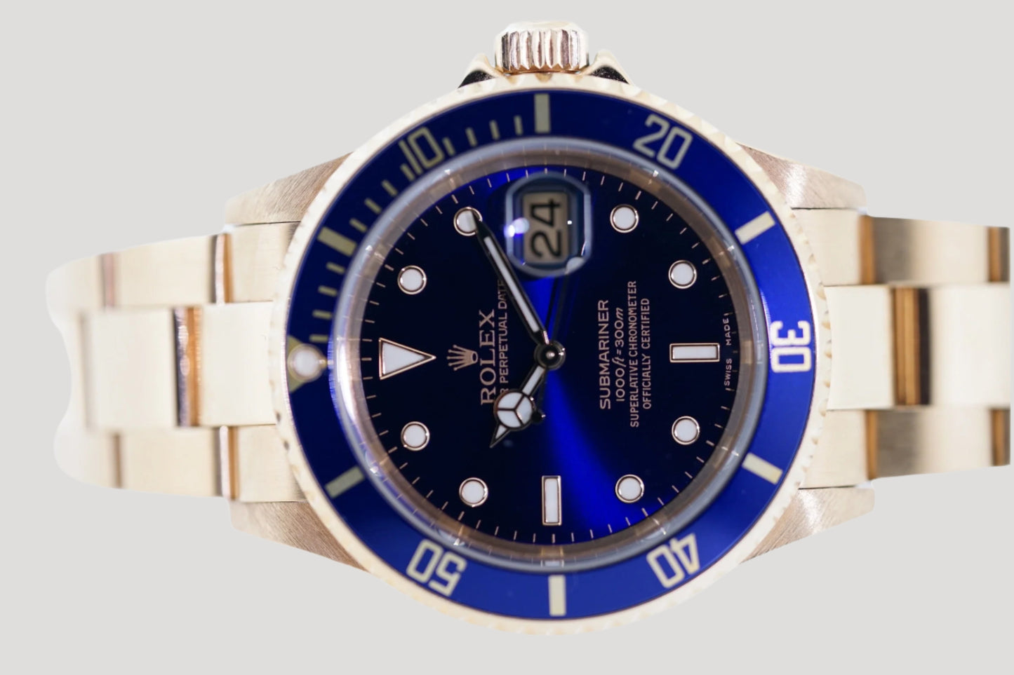 Rolex Submariner 18K Blue Dial Ref. 16618 