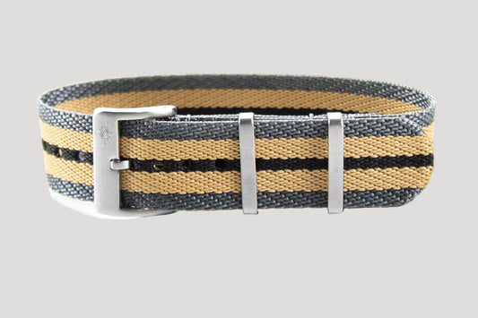 Single Pass Strap / Bracelet / Band Fieldmaster Khaki( 20 & 22 mm)