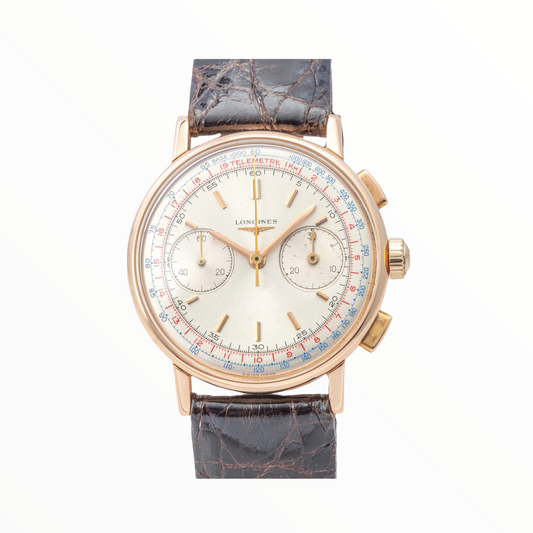 LONGINES Ref. 7414 Flyback Chronograph Rose Gold